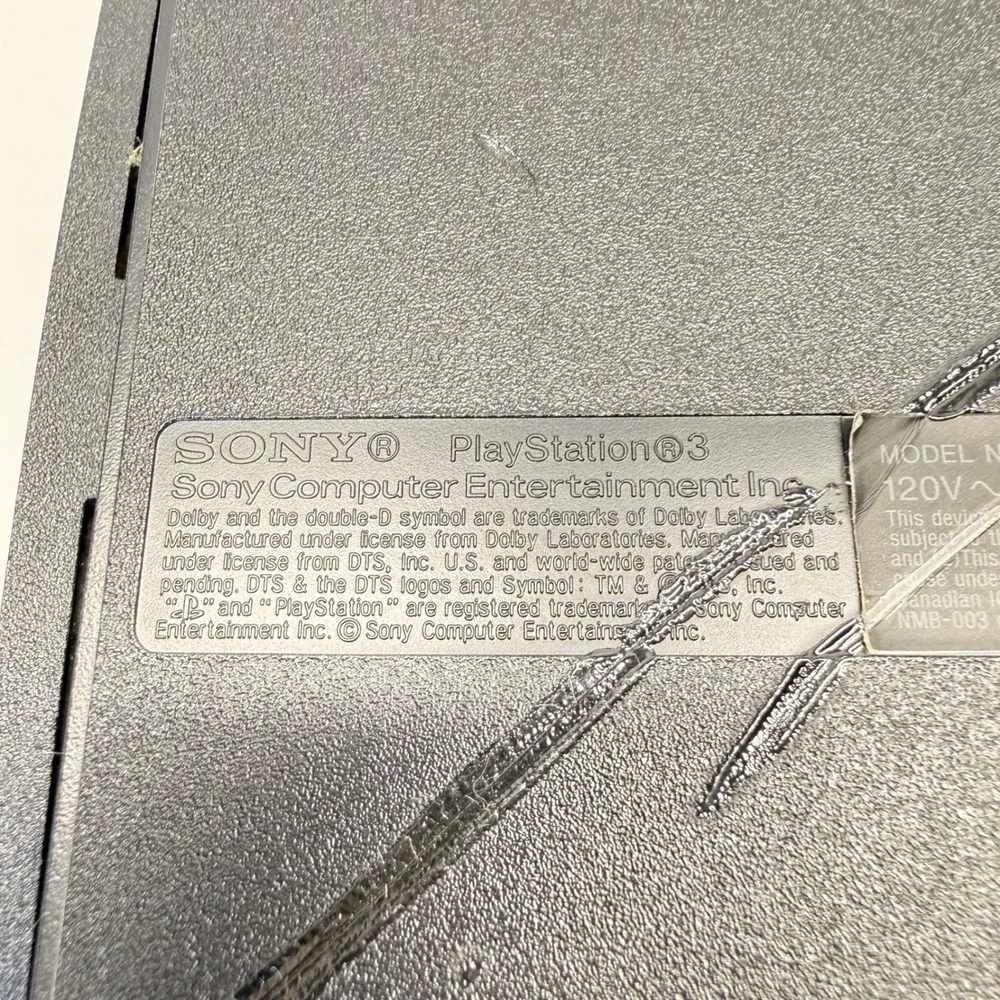 Sony PlayStation 3 PS3 Console Charcoal Black CECH-2501A Tested Works